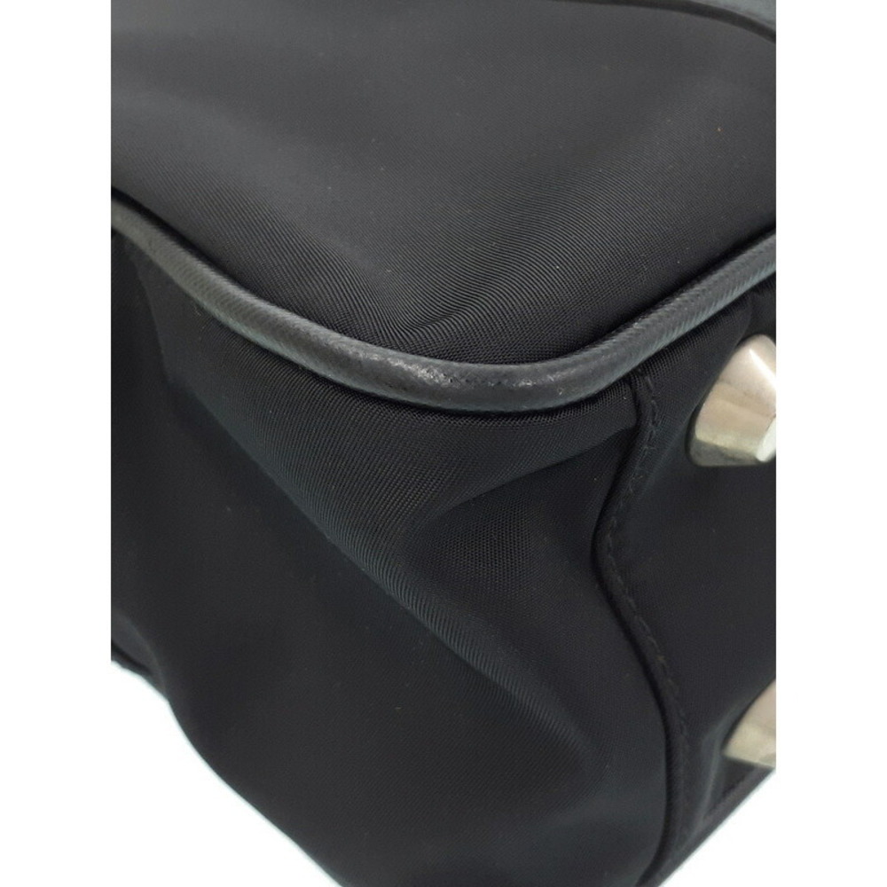 Prada leather saffiano nylon Black briefcase - Picture 4 of 9